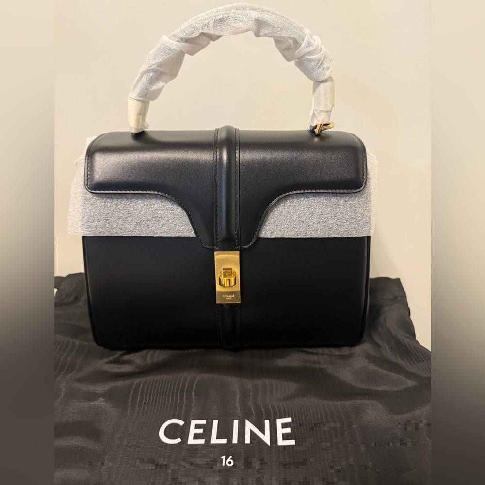 Celine Brand New Small 16 Black Authentic